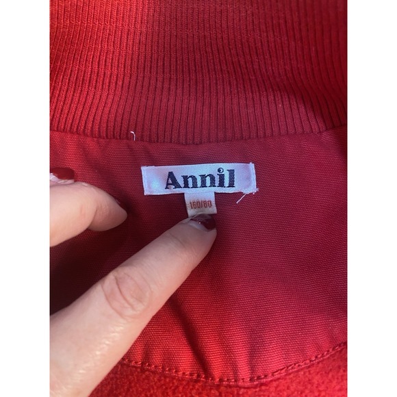 Annils Women's Size M Red Jacket with Pockets and Embellishments Long Sleeve - Picture 9 of 11